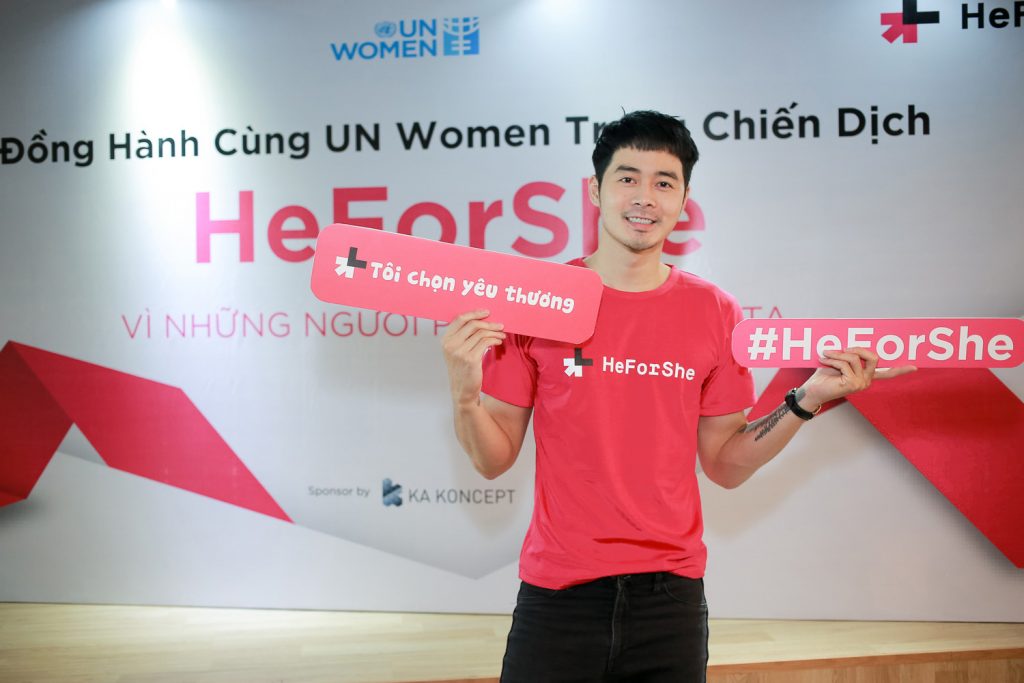Áo thun sự kiện chiến dịch #HeForShe - UN Women Việt Nam - heforshe12 Duong Mac Anh Quan