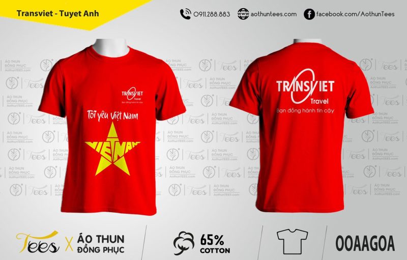Áo thun du lịch cổ động Việt Nam vô địch chung kết Seagame 2019 - Công ty Transviet - 070. Transviet Tuyet Anh