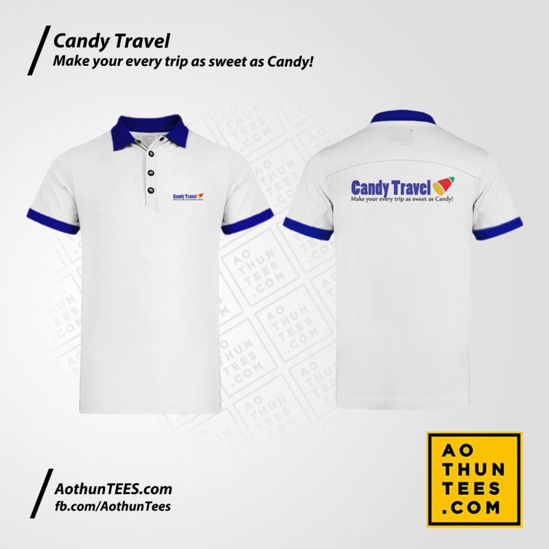 Áo thun đồng phục Công ty TNHH Du lịch Candy - Candy Travel 1
