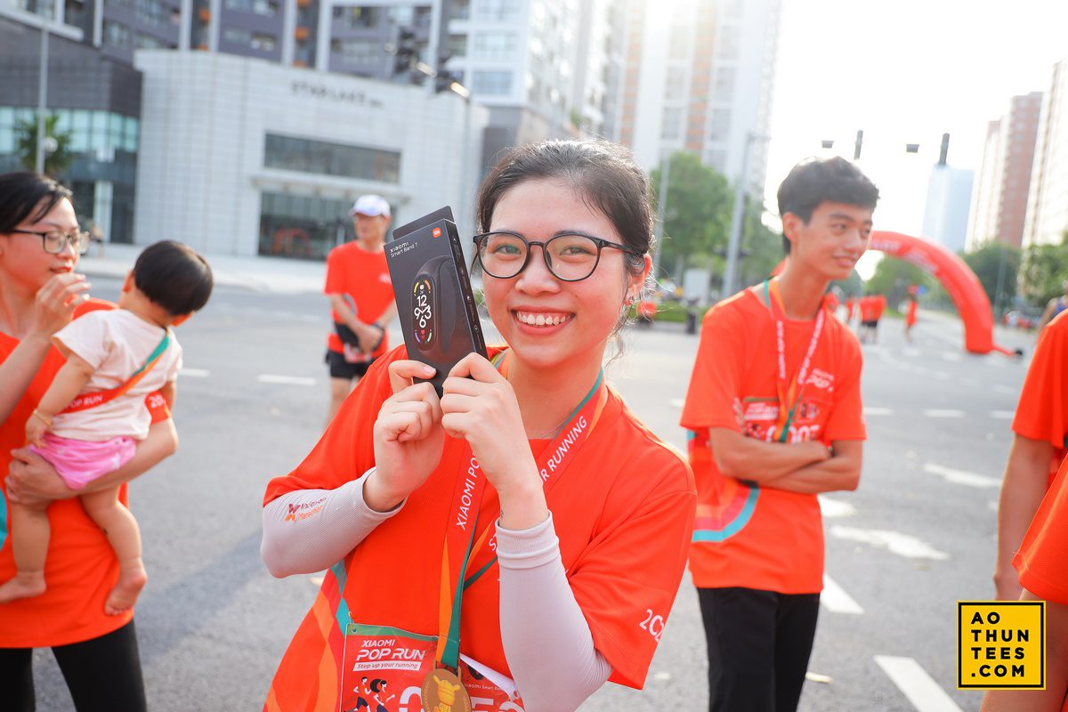 Nổi bật áo thun đồng phục sự kiện Xiaomi Pop Run 2022 - R ao thun pop run xiaomi 5c