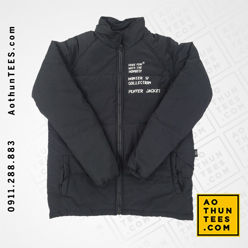 #1 Xưởng may áo khoác đồng phục tốt nhất tại Việt Nam - Puffer Jacket Winter 17 Collection Font